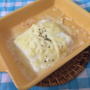 トースターで豆腐のチーズ焼き